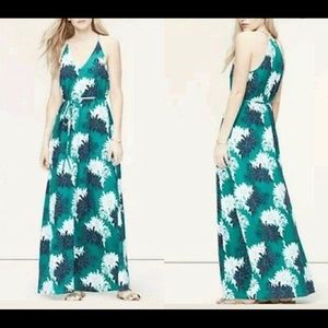 Turquoise Floral Maxi Dress